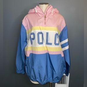 Multicolor Polo Ralph Lauren Windbreaker💗💛💙🤍